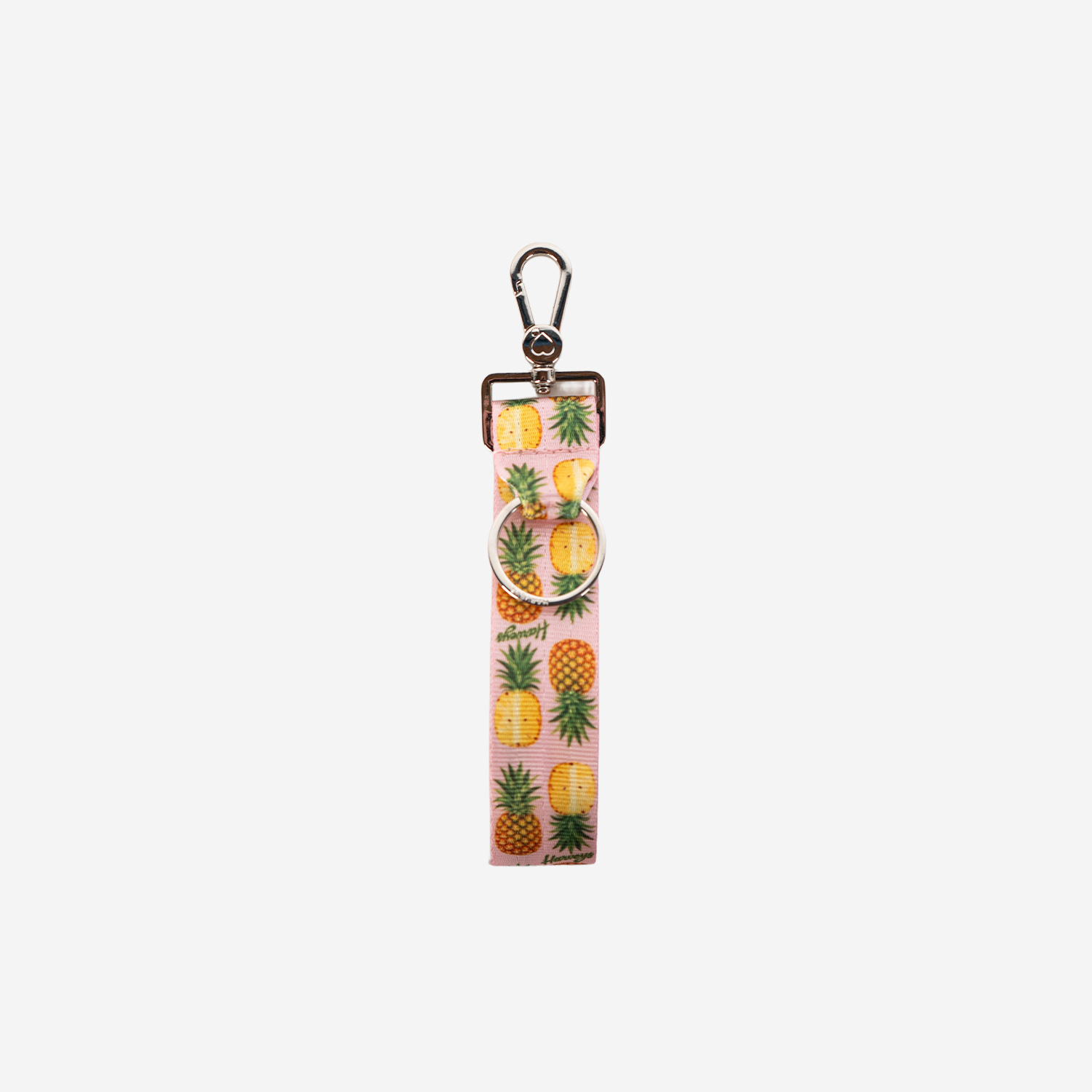The front view of a Pineapple Paradise 4 Panel Keychain
