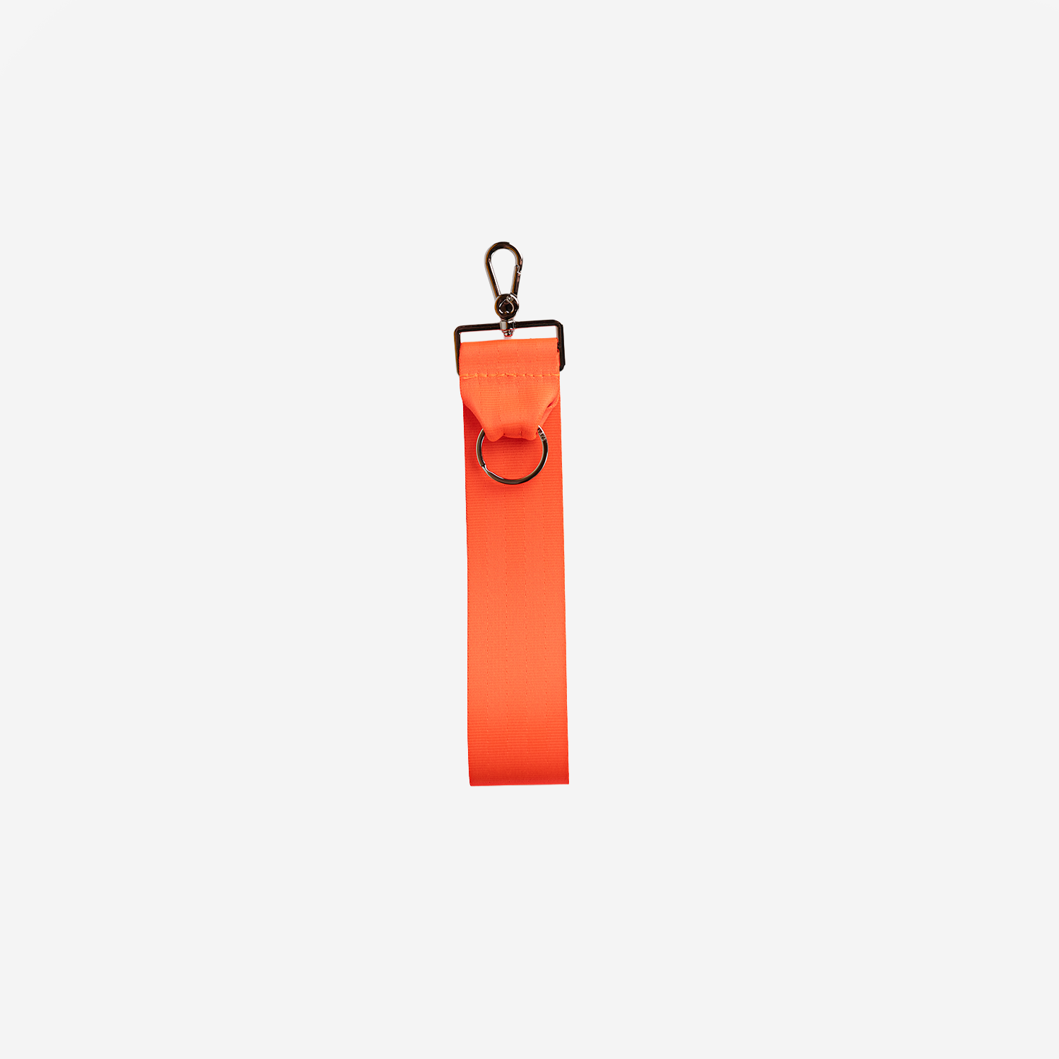 The front view of a 5 Panel Keychain in Poppy