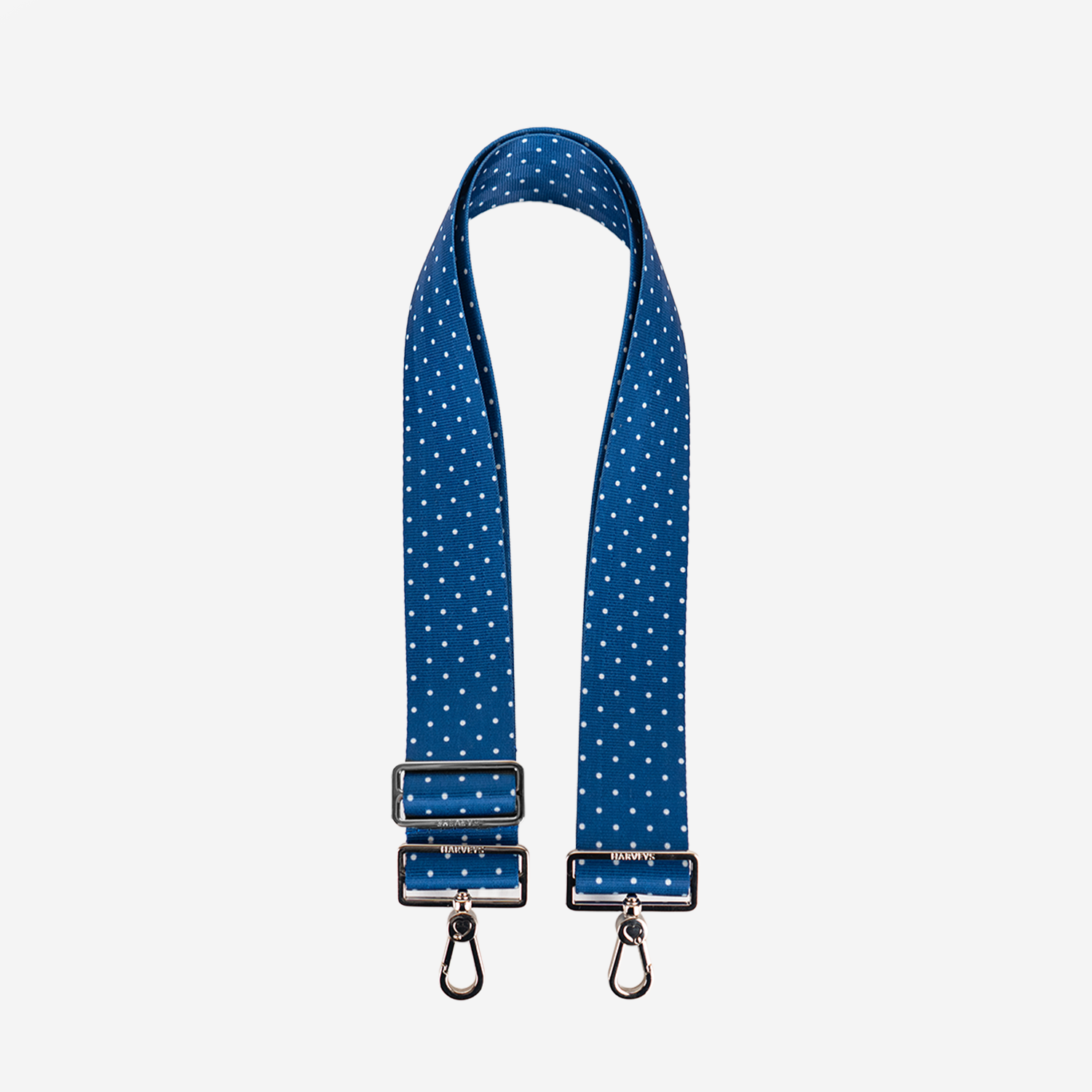 The front view of a Blue Dottie 5 Panel Click N Carry
