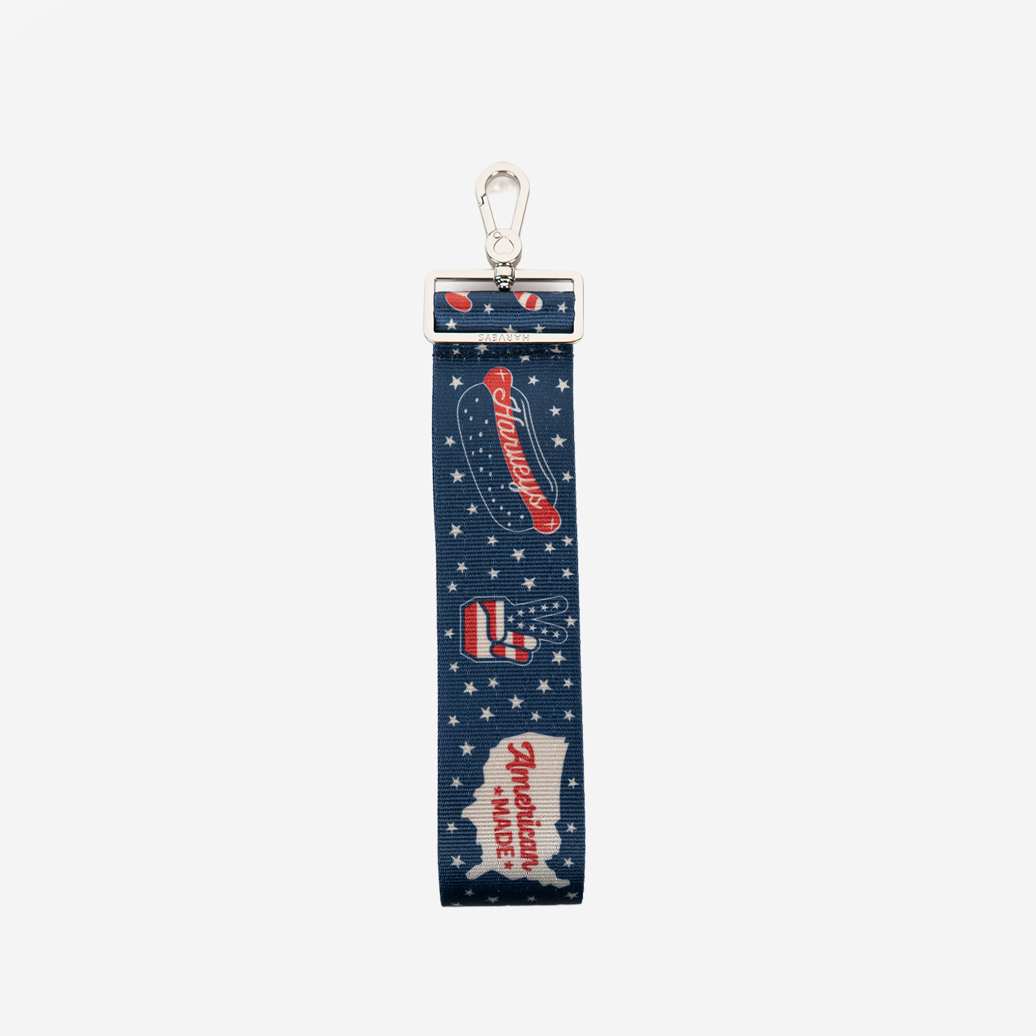 The back view of a American Made 5 Panel Keychain
