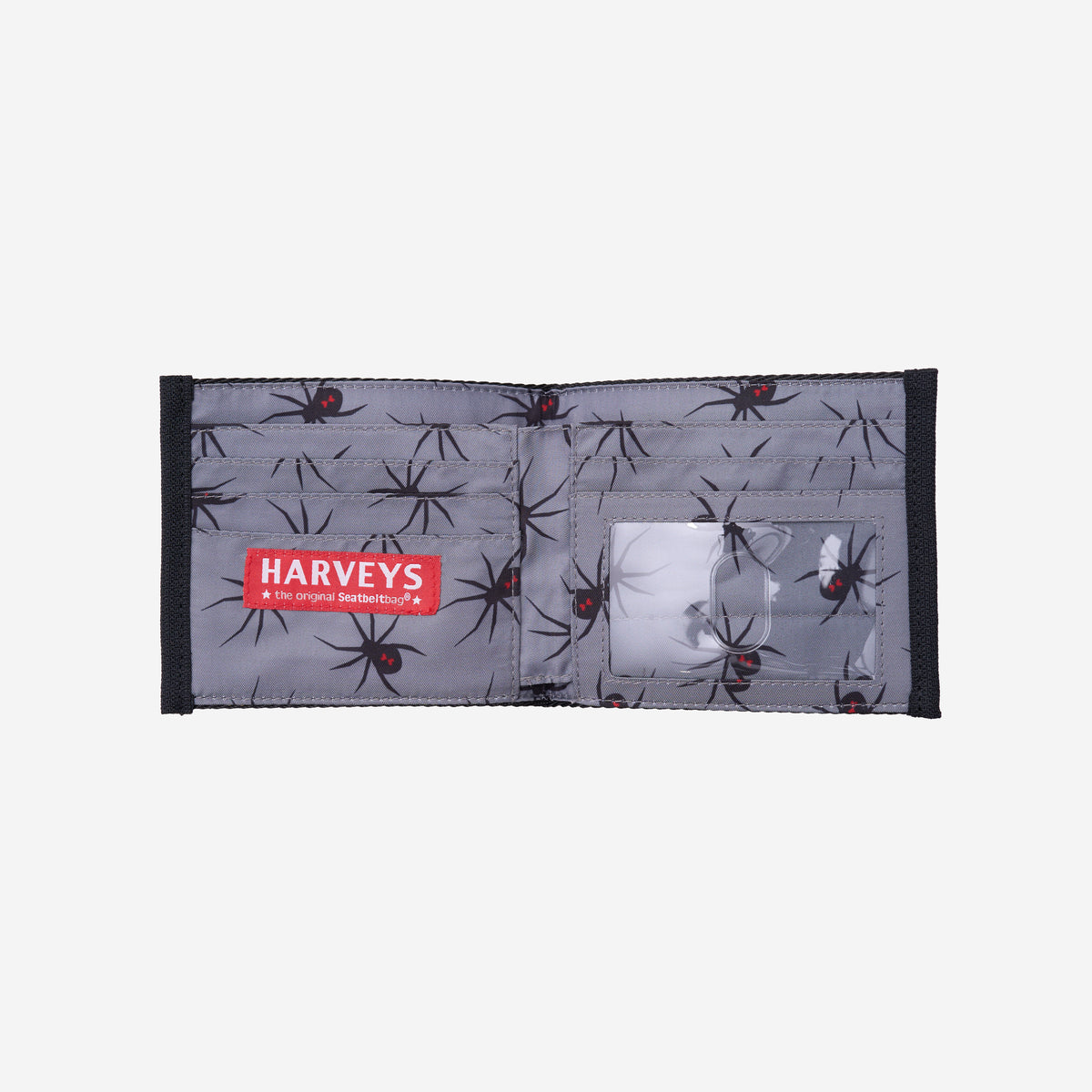 The inside of a Black Widow Billfold