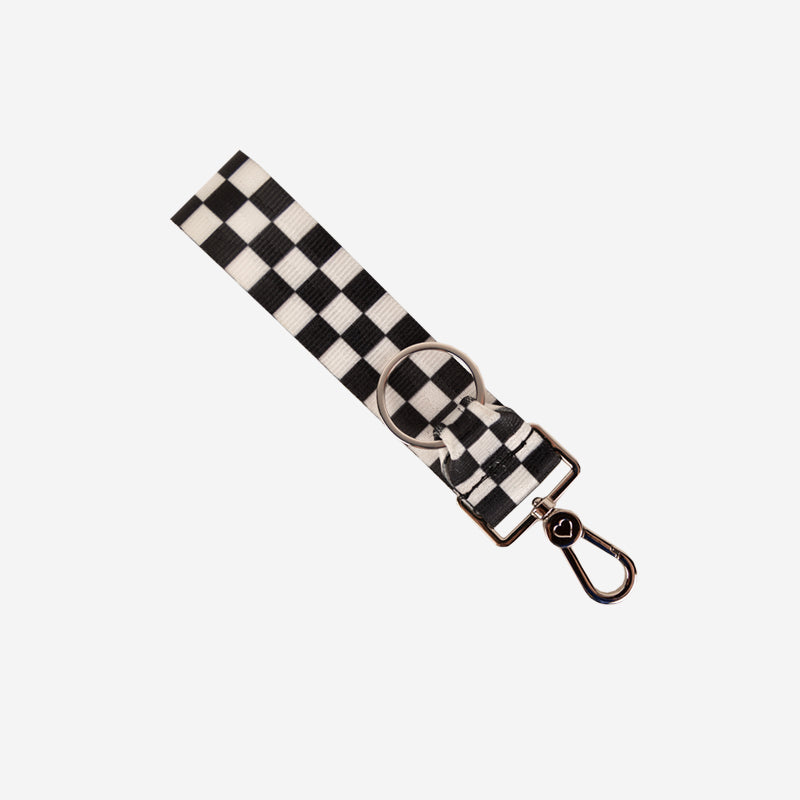Black and White Keychain Top View