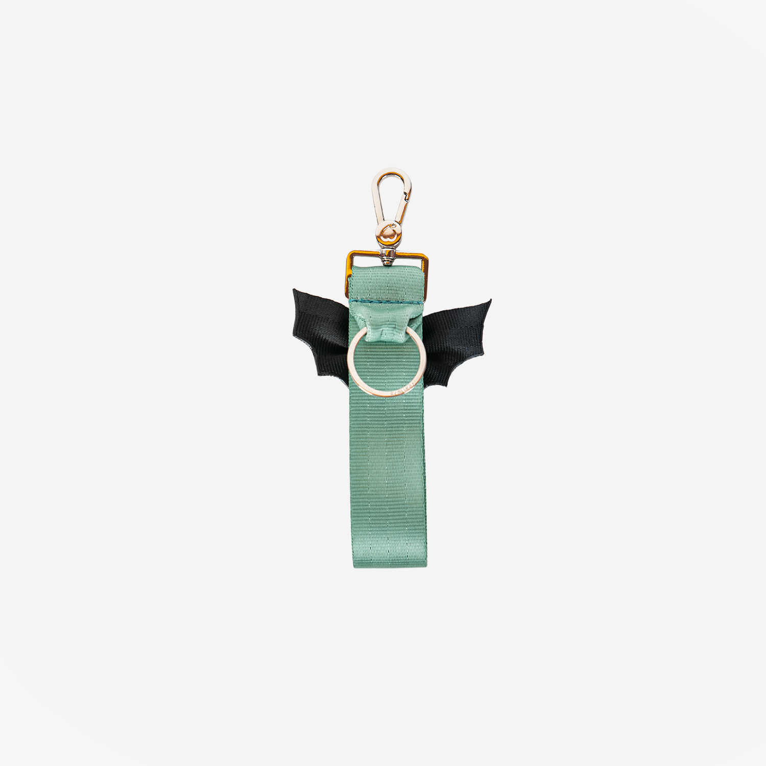 Back view of a Bat Keychain in Mint