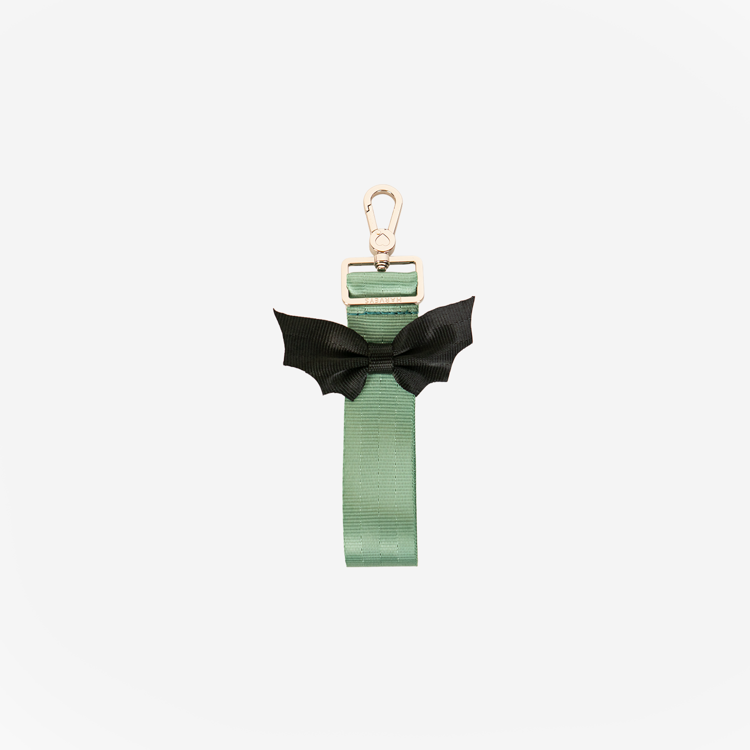 Front view of a Bat Keychain in Mint