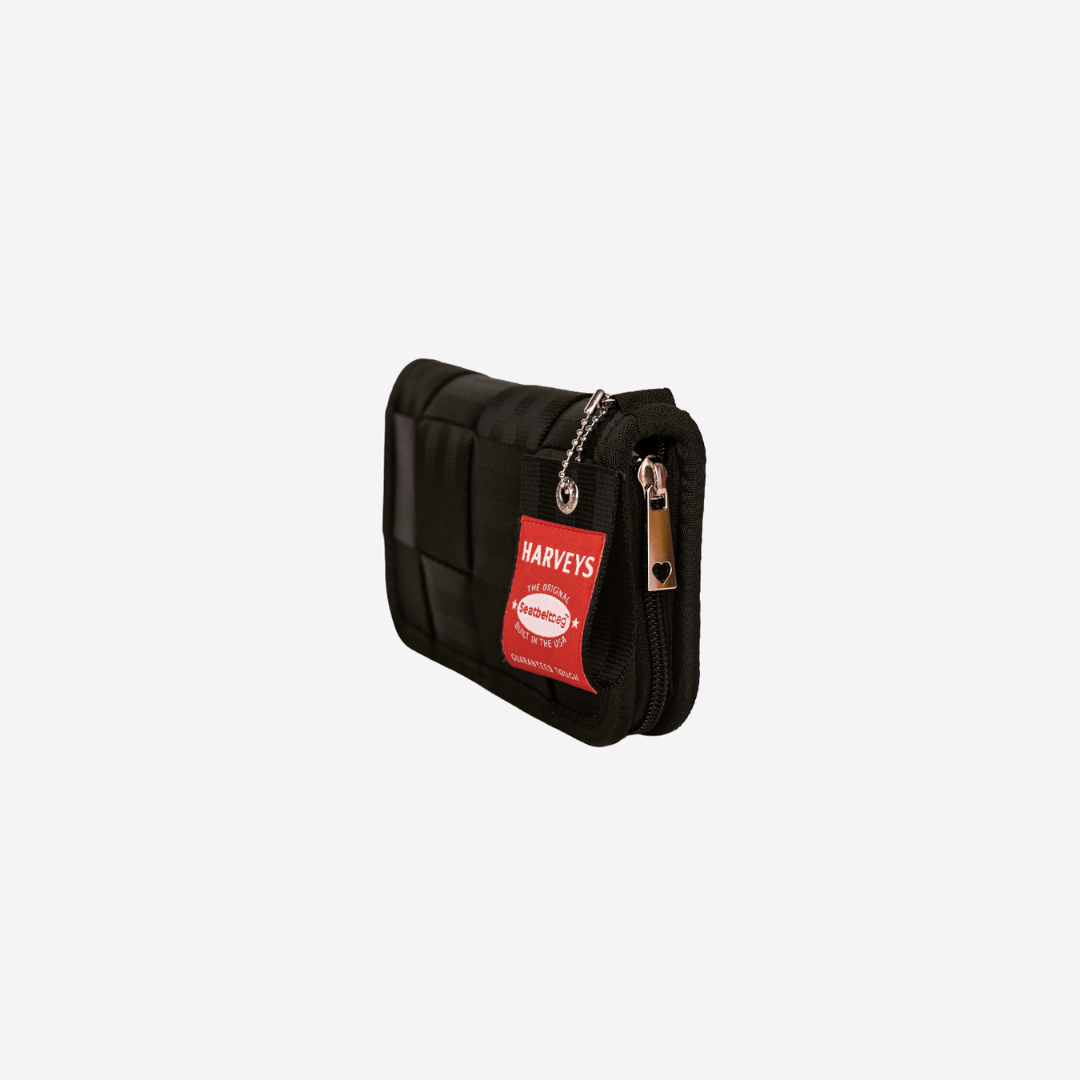 Side view of a Black Classic Wallet