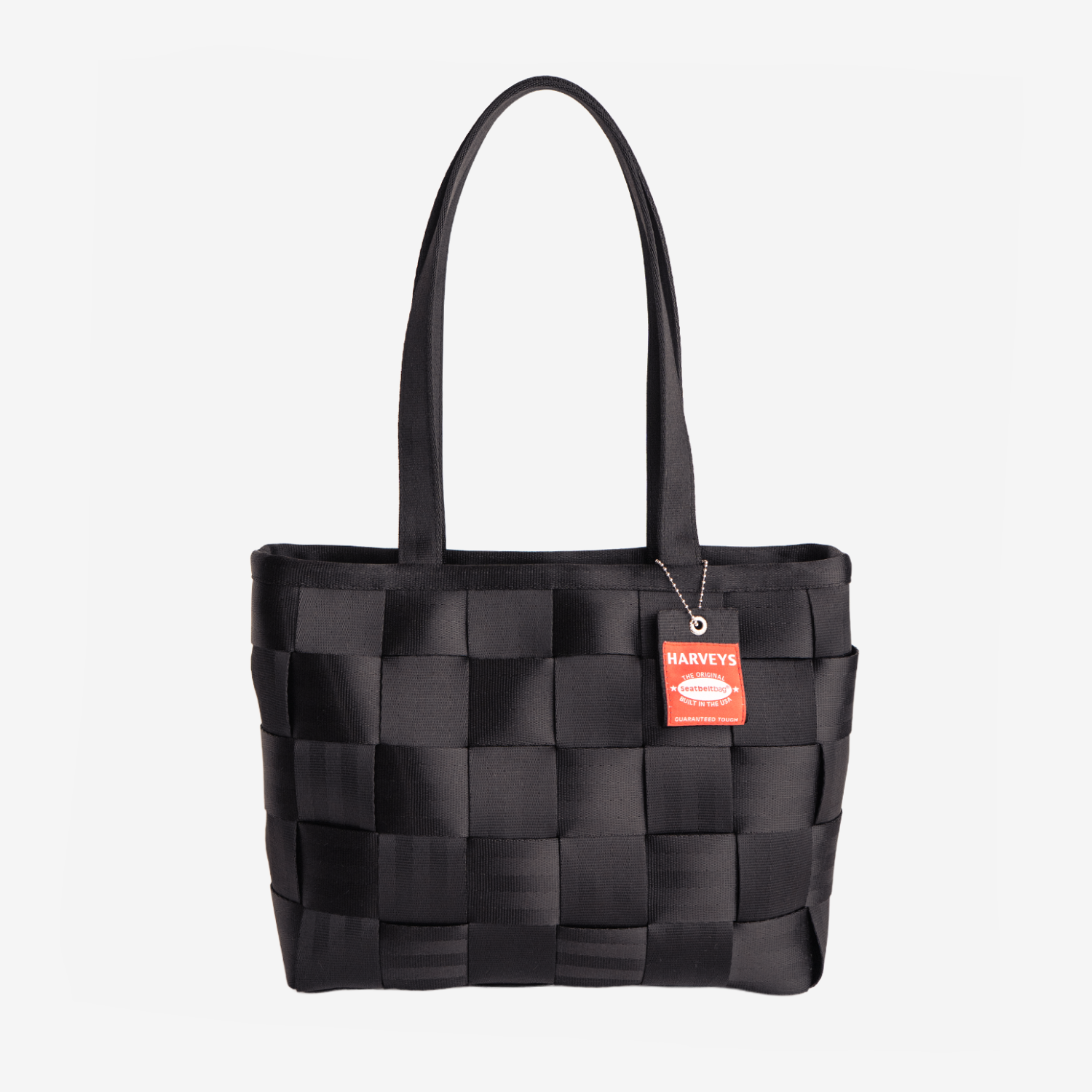 The front of a Black Large Tote
