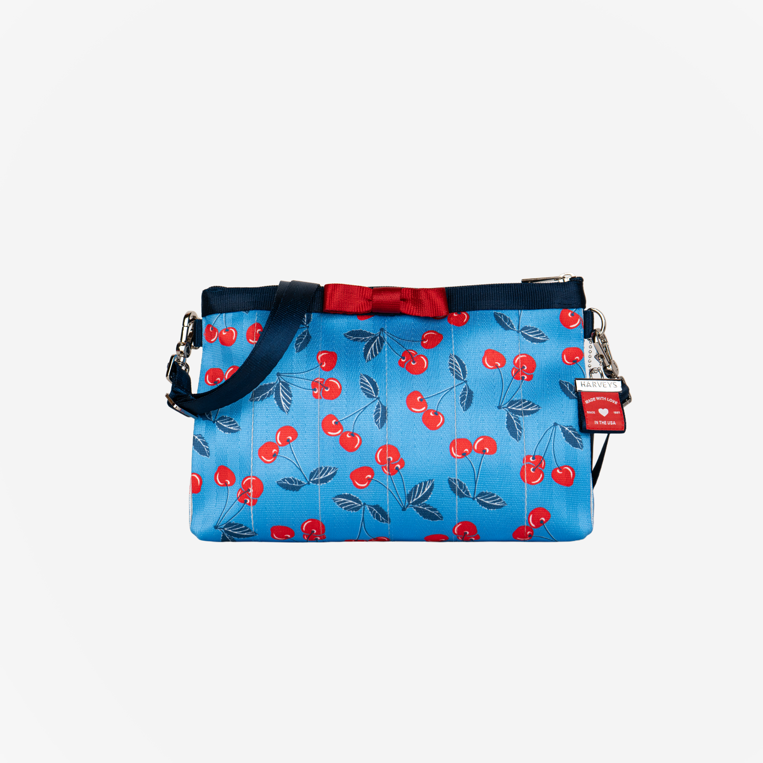 The front of the American Cherry Bow Clutch