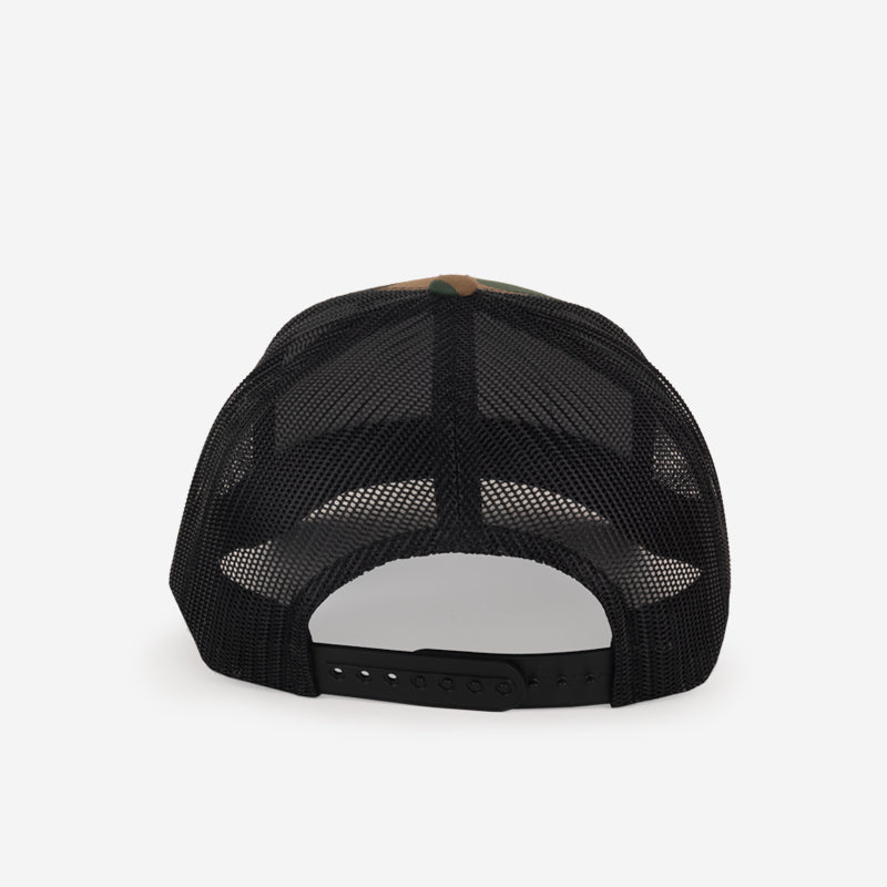 Trucker Hat / Camo + Orange