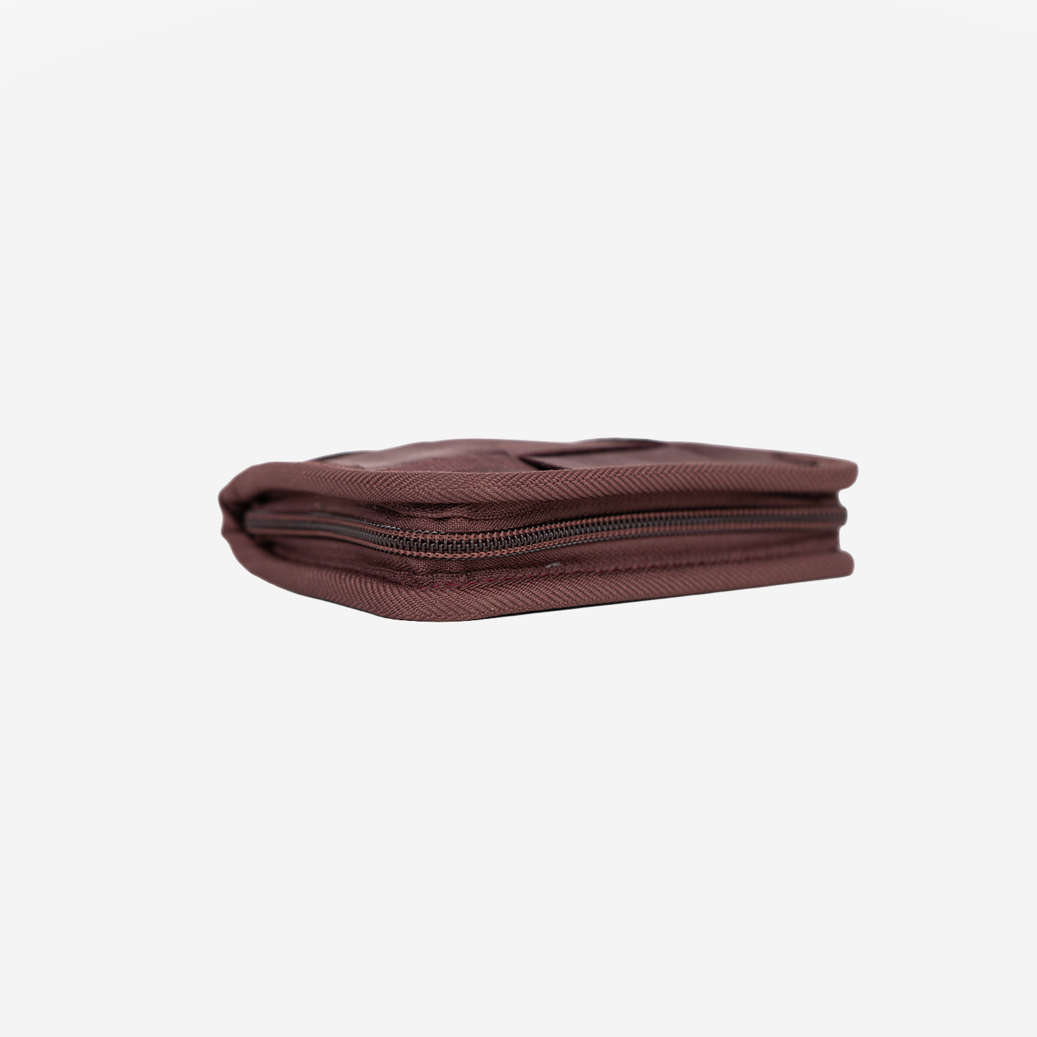 The bottom view of the Fun Size Wallet in Merlot