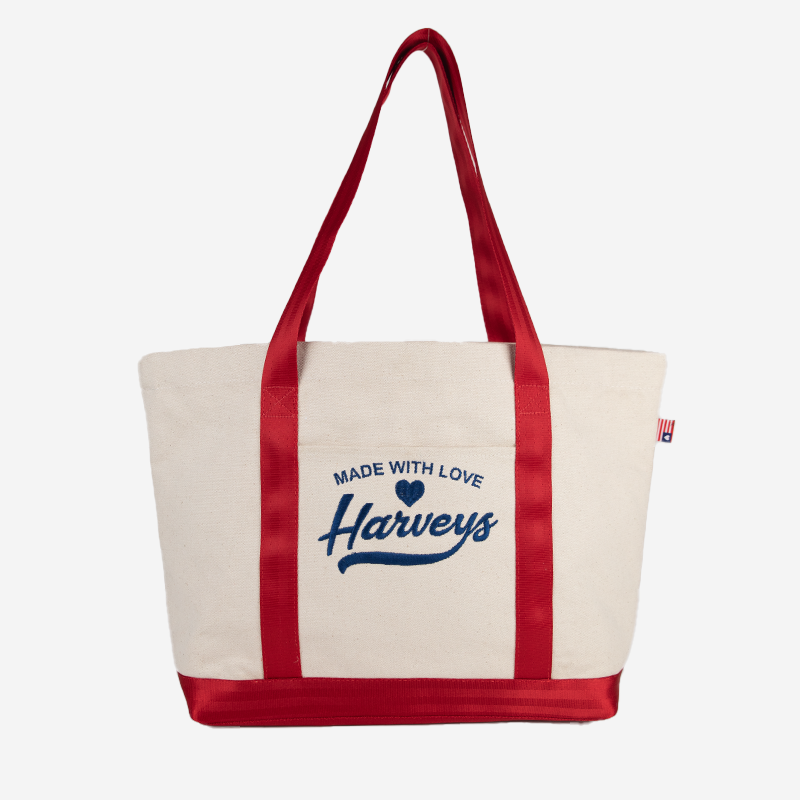 front view large canvas tote Harveys USA
