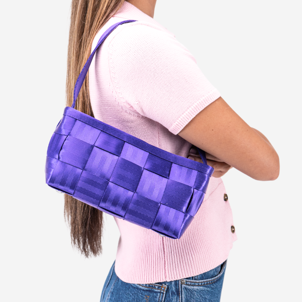 The Iris Baguette being worn by a model