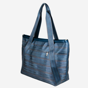 Side view of a Large Boat Tote in Denim