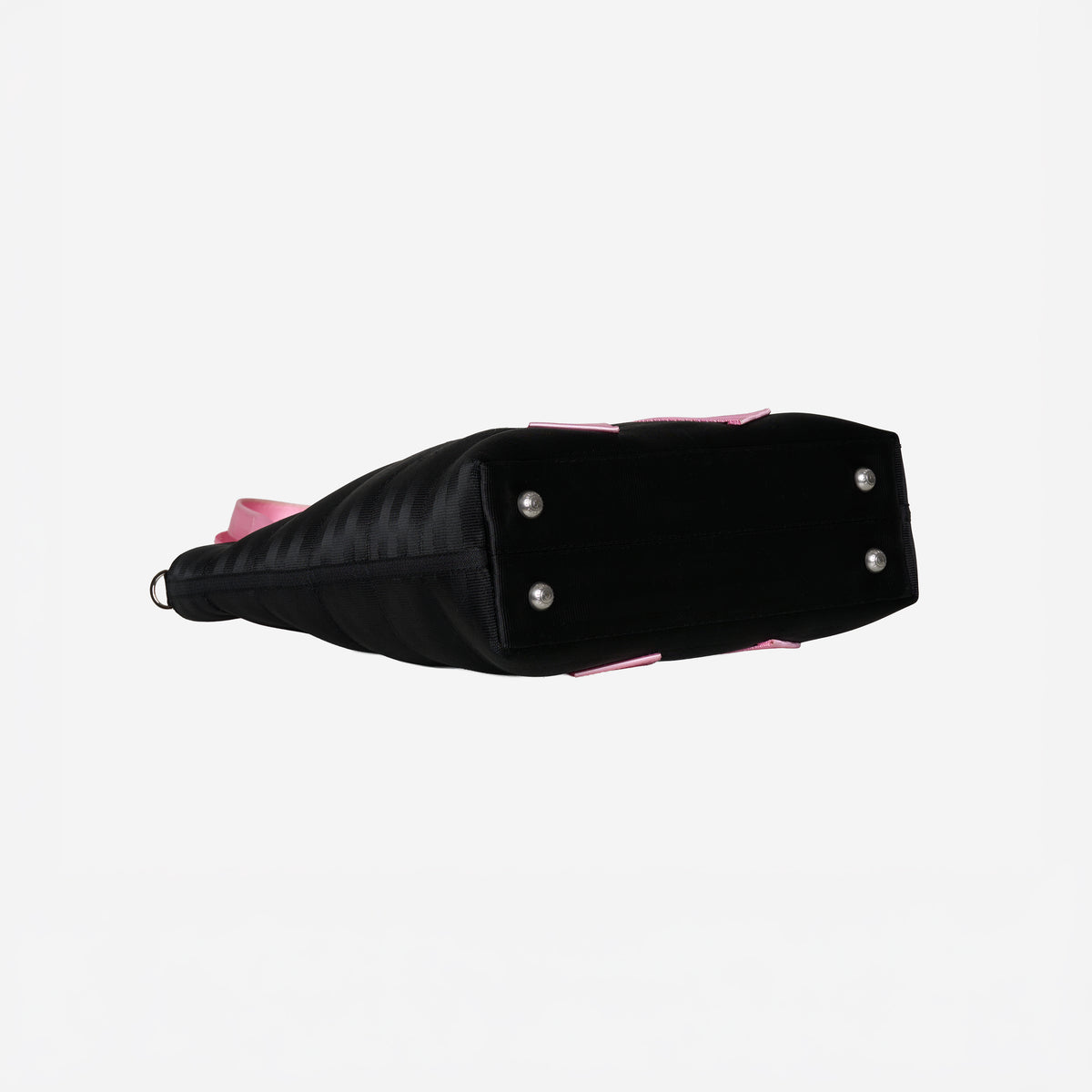 The bottom view of The Pink Agenda Pink Ribbon Medium Streamline Tote