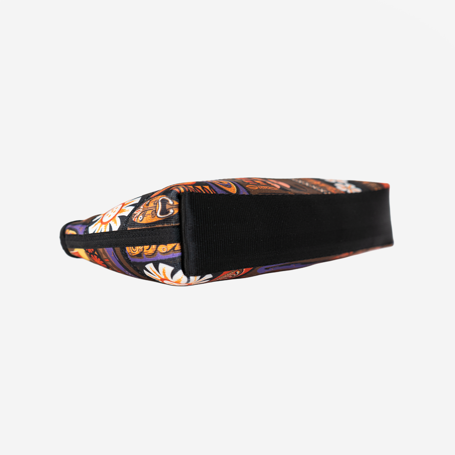 The bottom view of a Shag Tiki Tapa Makeup Case