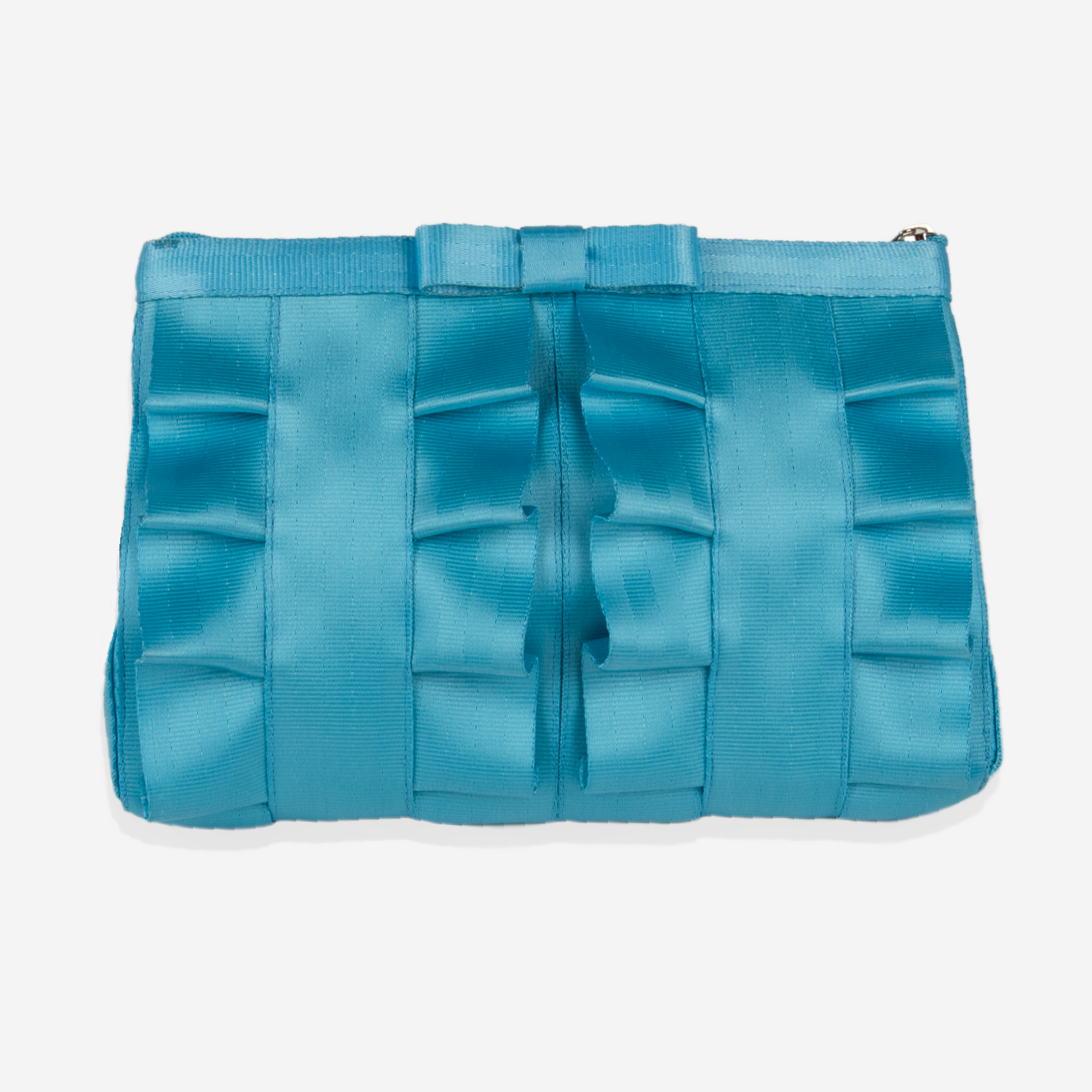 The front of a Maliblue Lola Bow Clutch