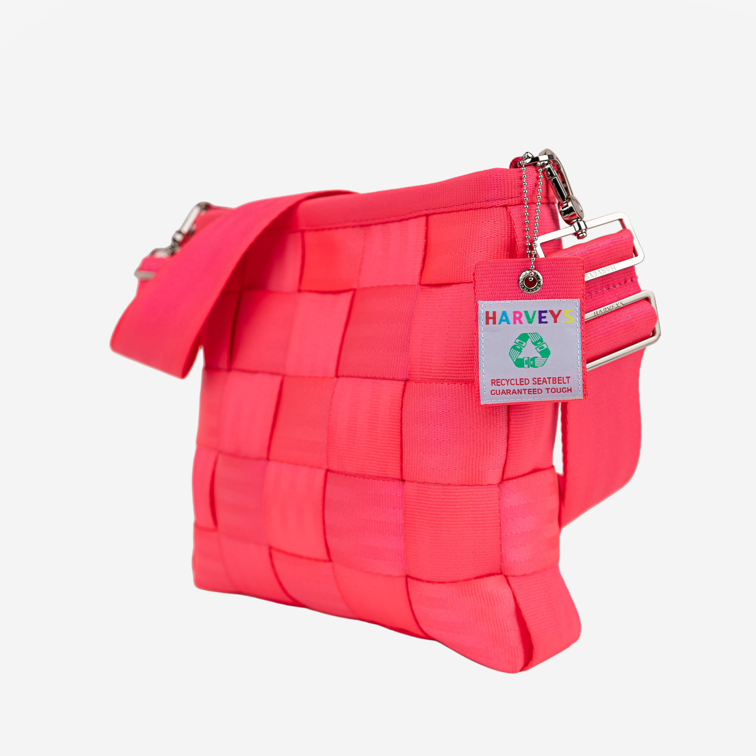 The side view of the Mini Messenger in Dragonfruit