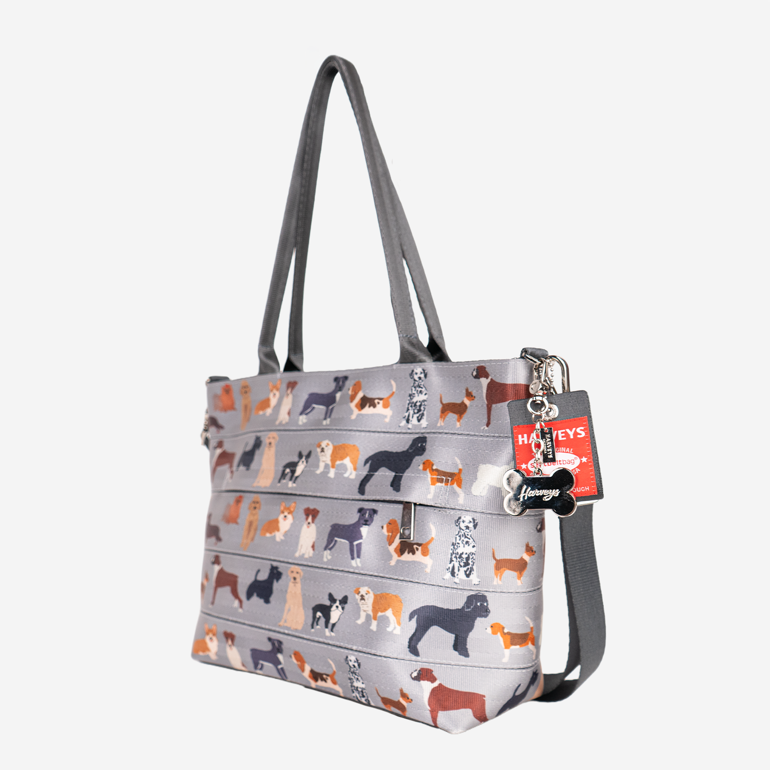 The side view of the Mini Streamline Tote in Top Dog