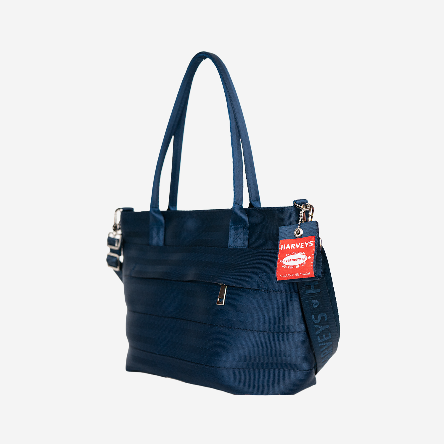 The side of an Indigo Mini Streamline Tote