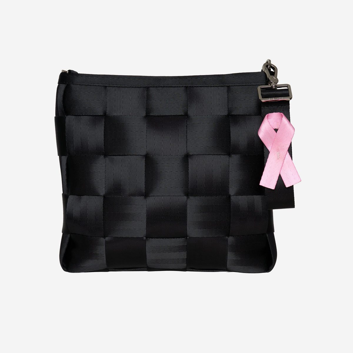 On bag view of The Pink Agenda Pink Ribbon Breast Cancer 4 Panel Keychain
