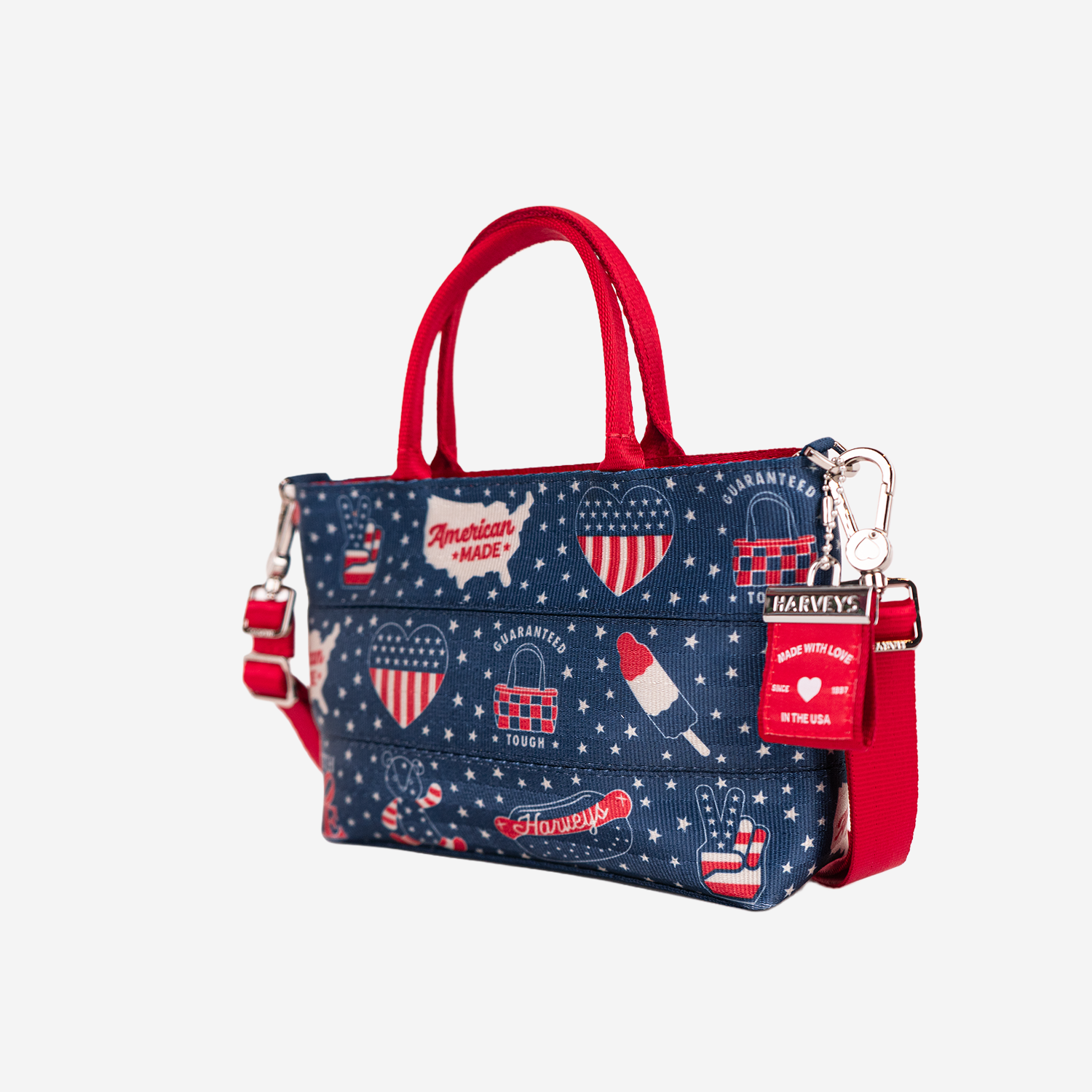 The side view of an American Made Petite Tote