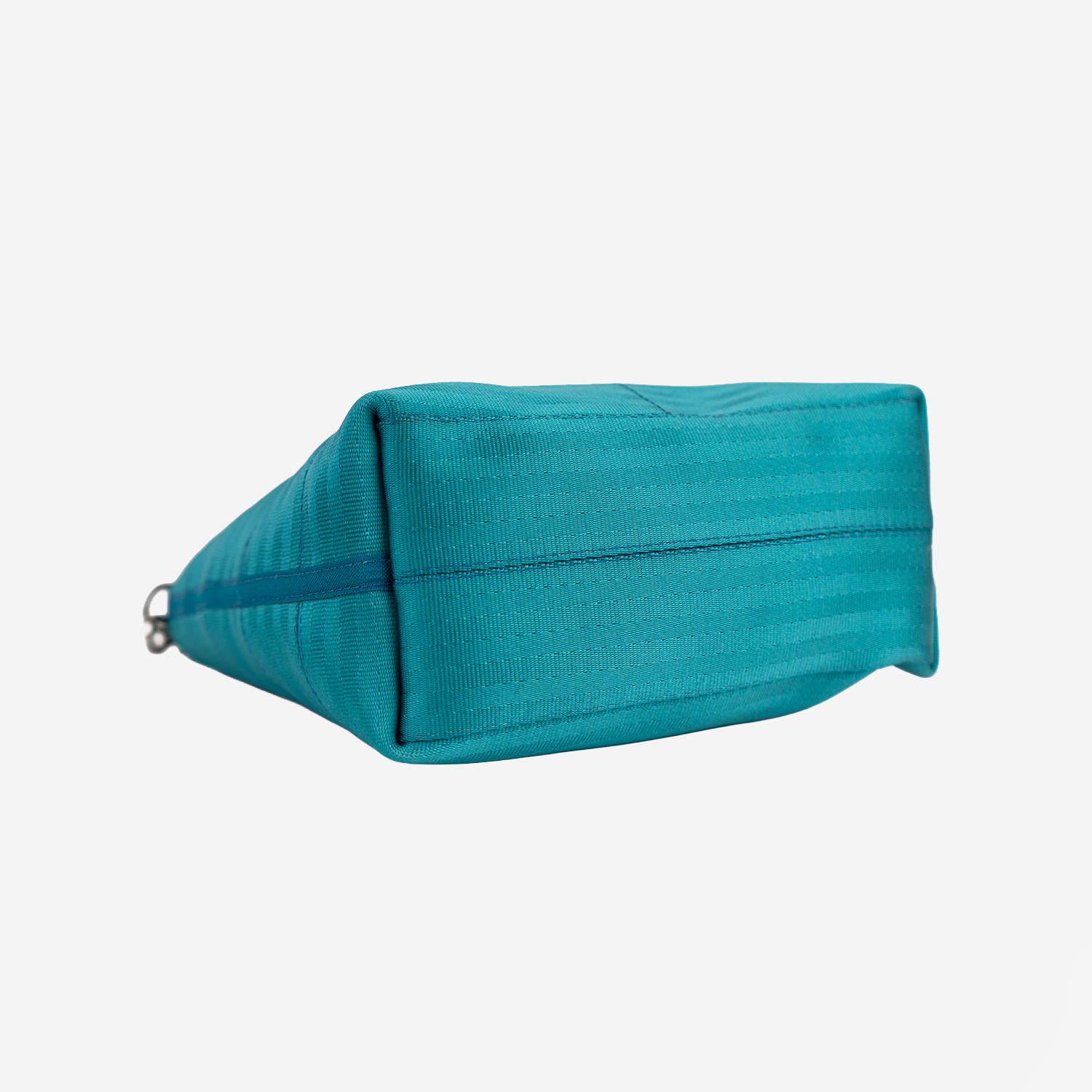 The bottom view of the Rosie Tote in Aqua