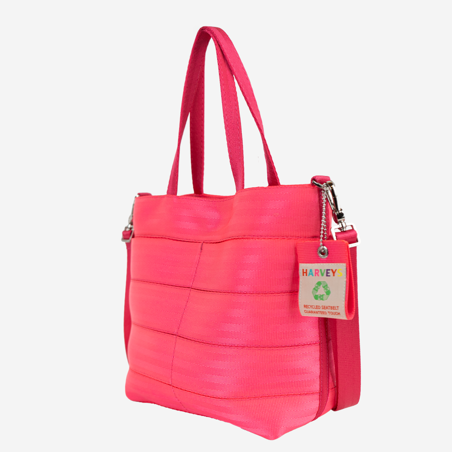 The side view of Rosie Tote in Dragonfruit