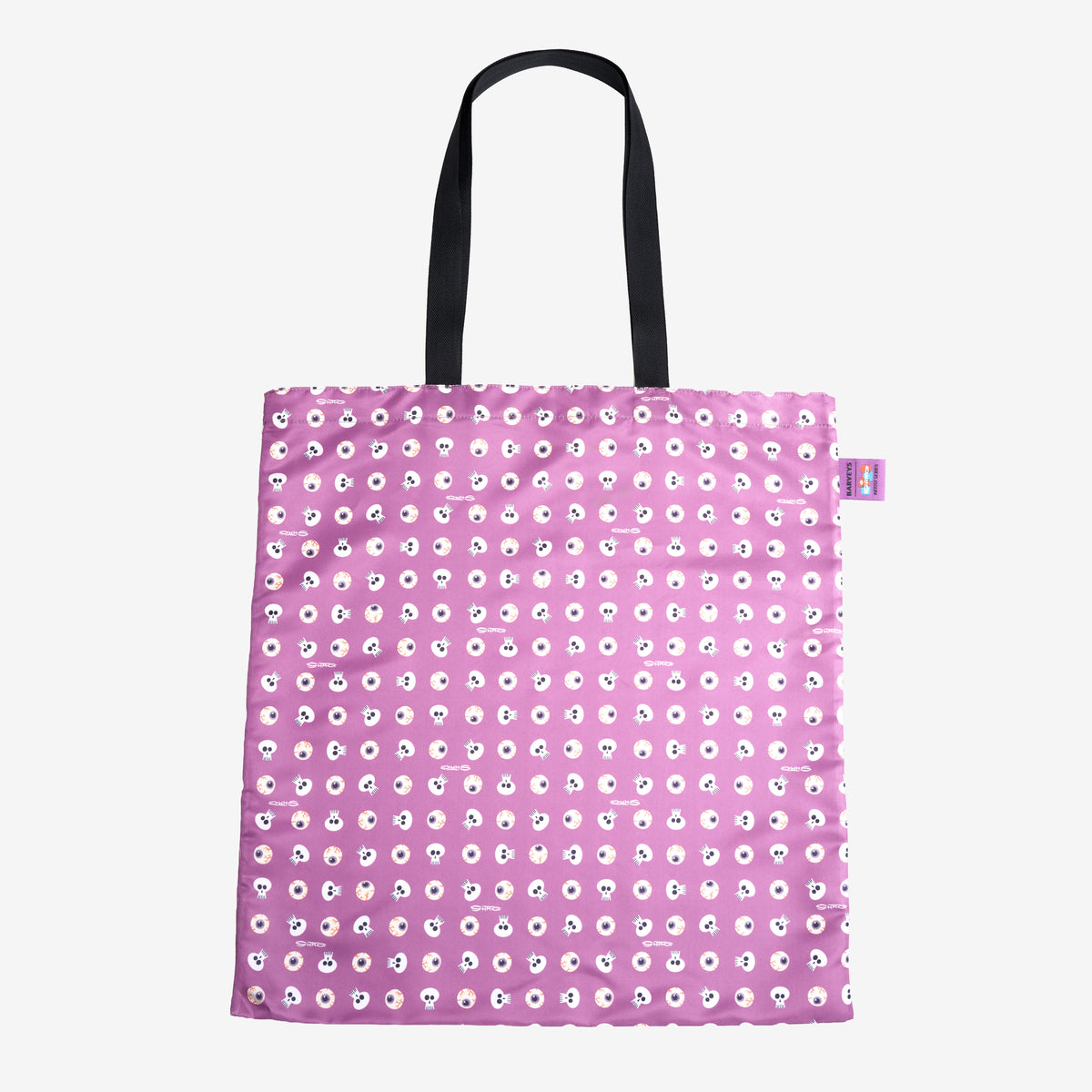 Front view of Shag Spooky Tiki Cocktail shopper tote