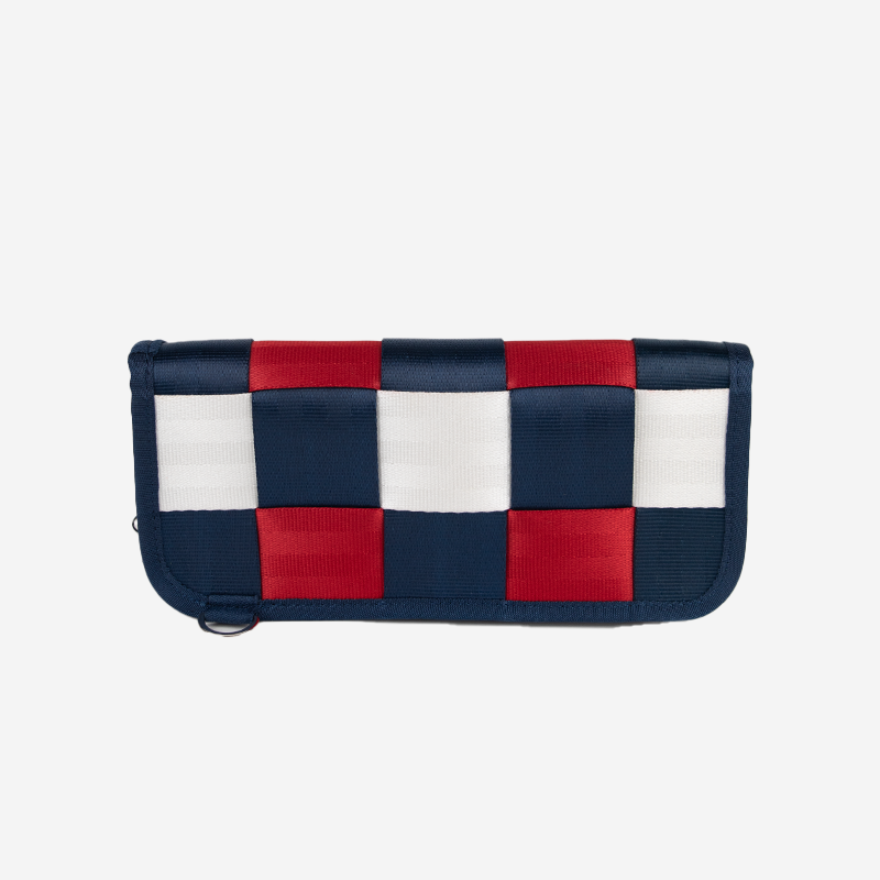 Spangled clutch wallet front view