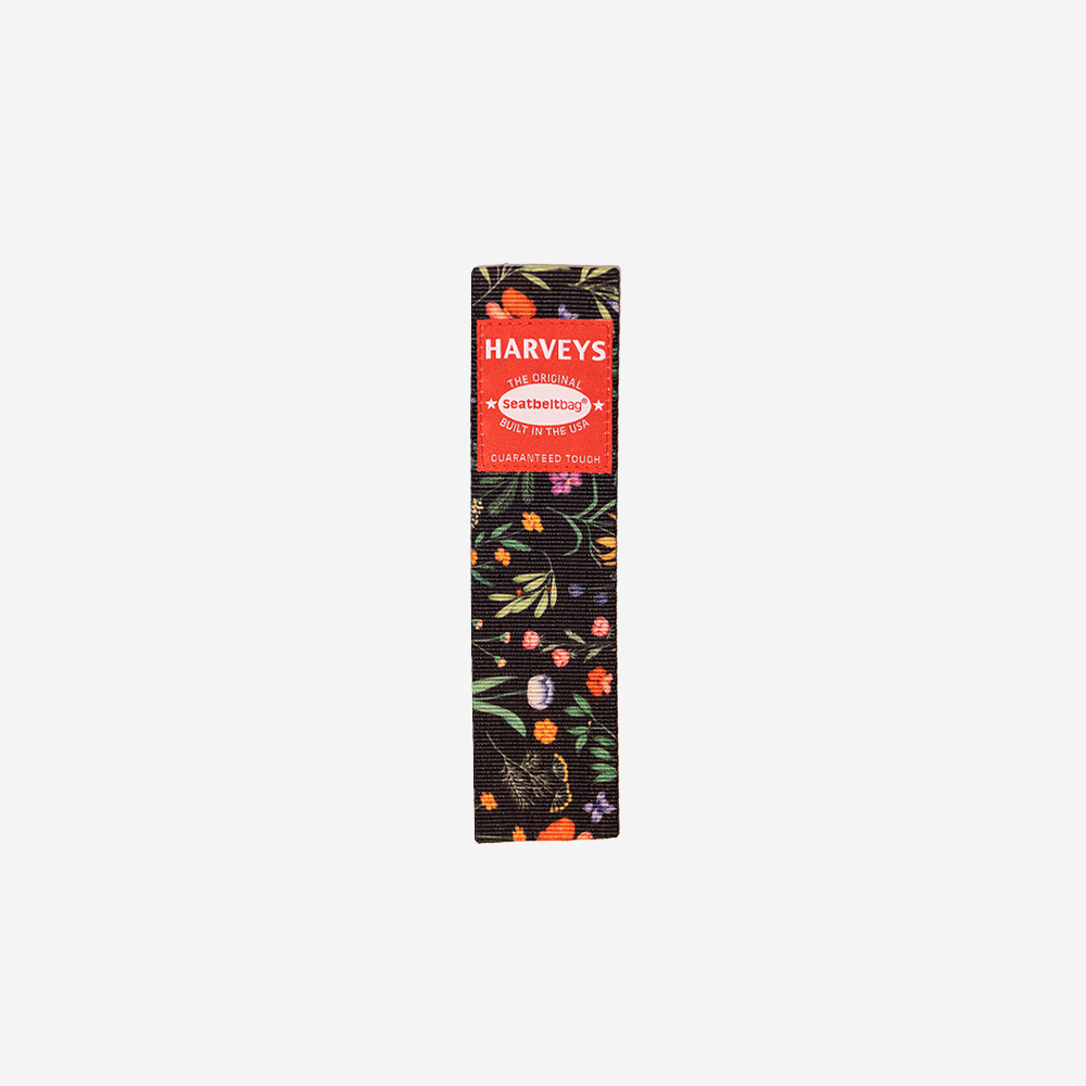 The front of the Wildflower Seatbelt Bookmark
