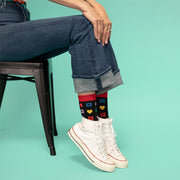 Harveys Monogram Crew Socks Lifestyle