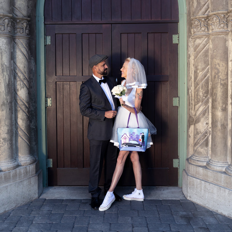 Shag Wedding Belle Medium Streamline Tote Lifestyle