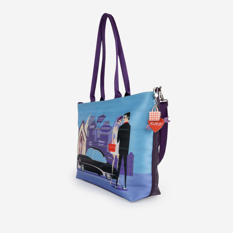 Shag Wedding Belle Medium Streamline Tote Side View