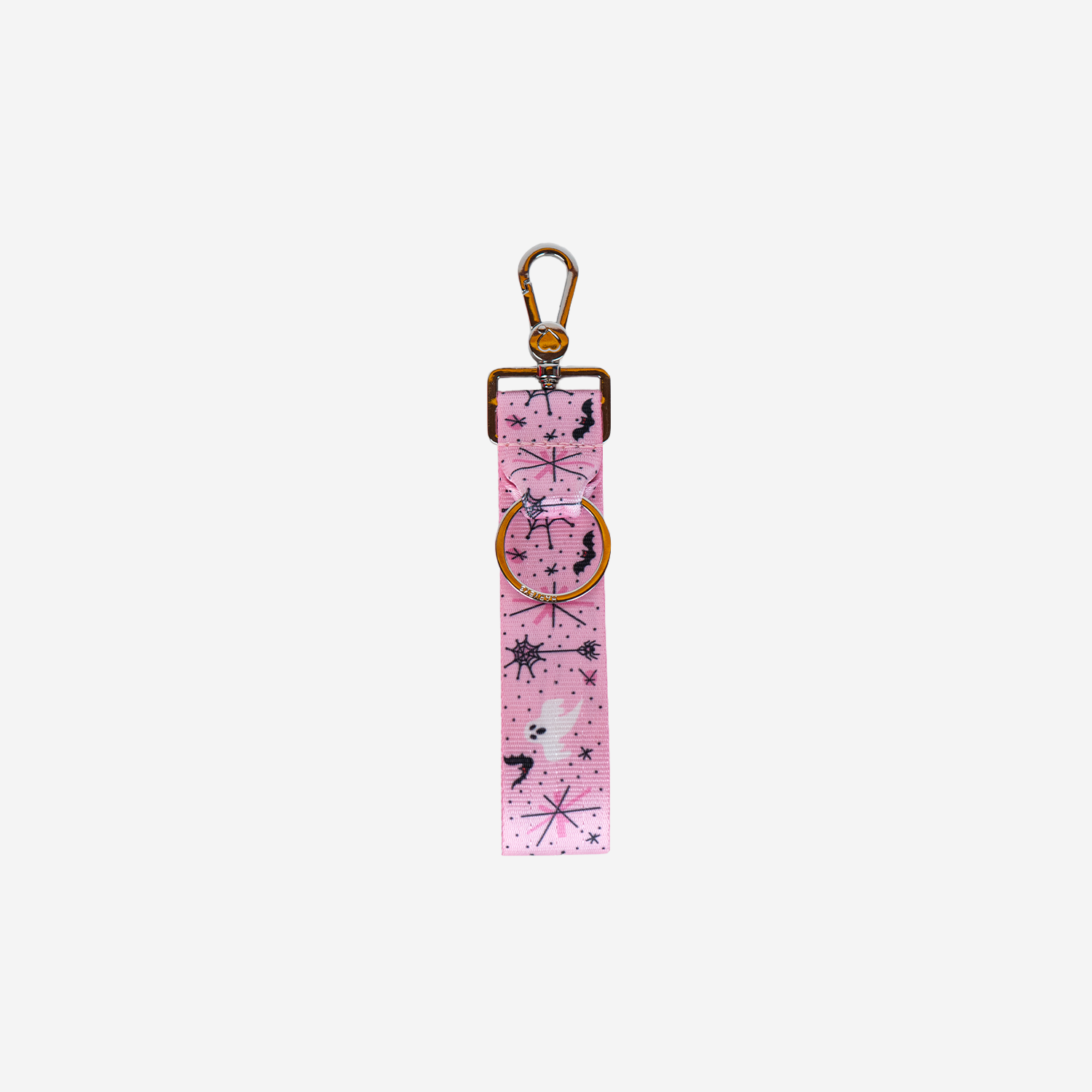 The front of a 4 Panel Keychain in Pink-A-Boo