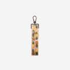 The front view of a Pineapple Paradise 4 Panel Keychain