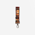The front view of a Shag Tiki Tapa 4 Panel Keychain
