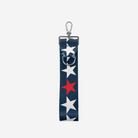 The front view of a RWB Stars 5 Panel Keychain