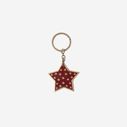 Antique looking red star charm