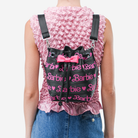 The Barbie Debossed Medium Parkhopper being worn by a model