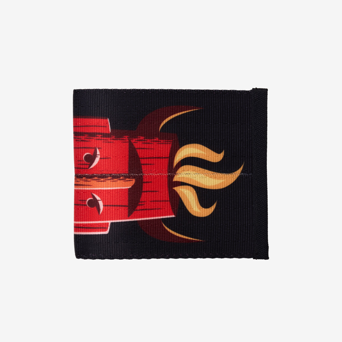 Front view of closed billfold Shag Diablo