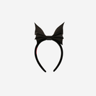 Front view of a Bat Headband in Black