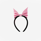 Front view of a Bat Headband in Petal Pink