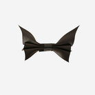 Front view of a Bat Bow in Black