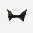 Front view of a Bat Bow in Black