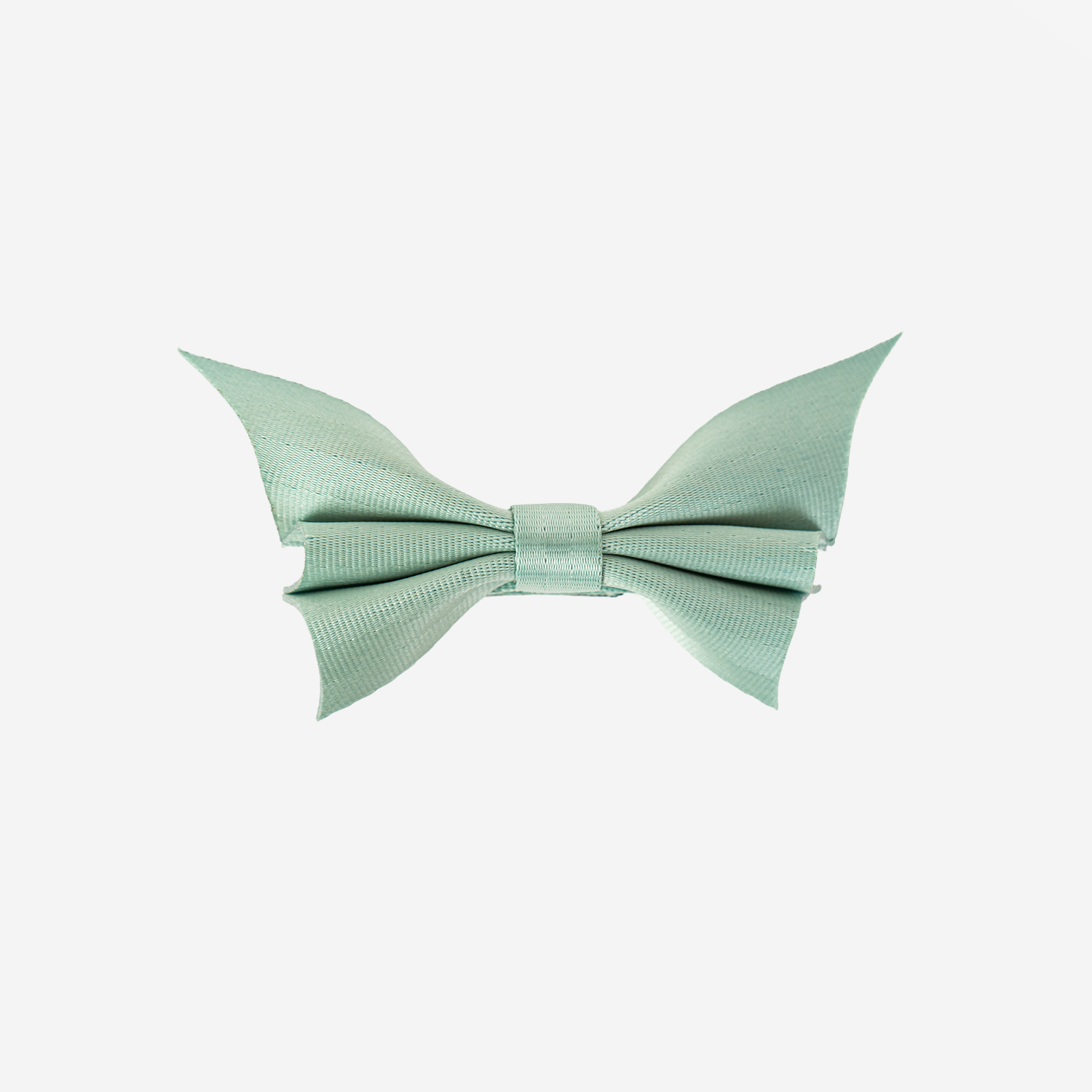 Front view of a Bat Bow in Mint