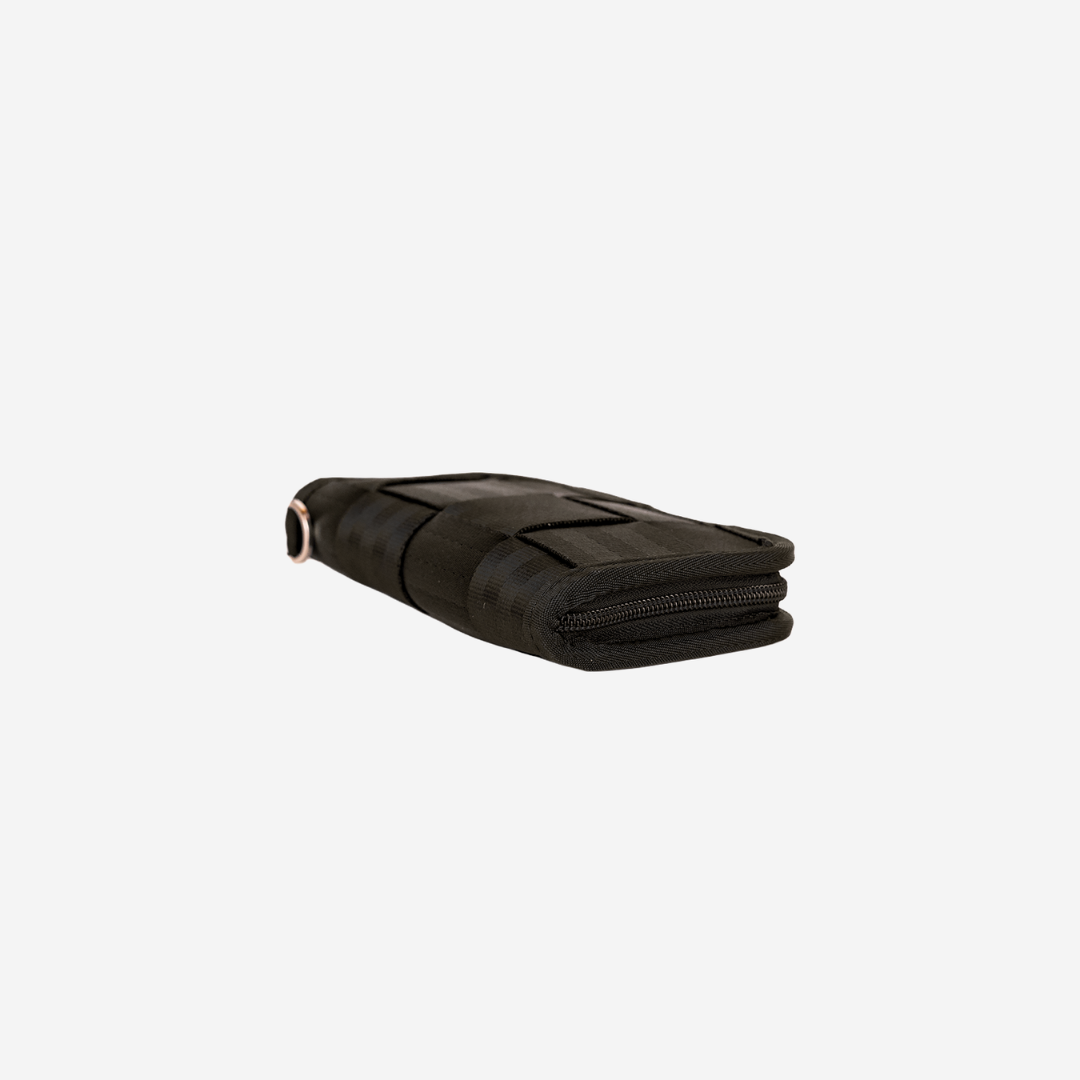 Side view of a Black Classic Wallet