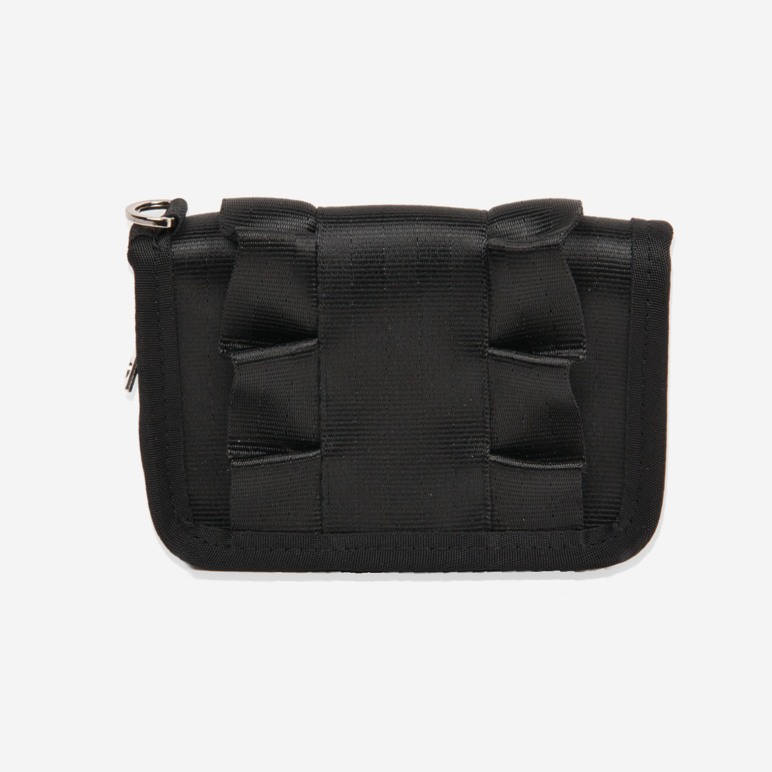 The back of a Black Lola Fun Size Wallet