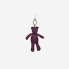 The front view of The Pink Agenda Pink Ribbon Cali Bear Key Charm