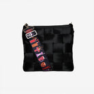 5 panel Click n Carry Shag Spooky Tiki Cocktail attached to mini messenger black