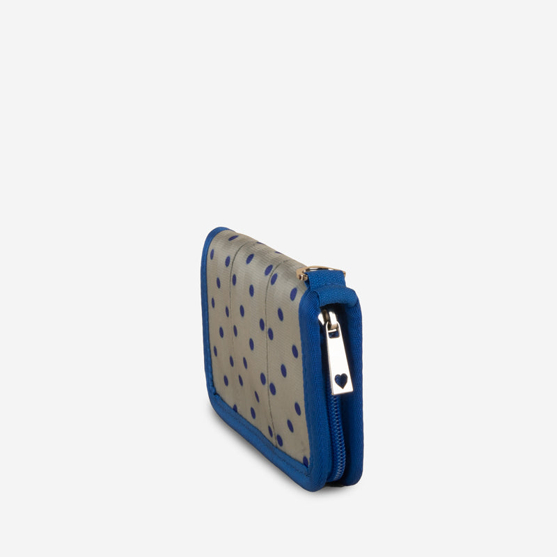 Fun Size Wallet / Cobalt Dots