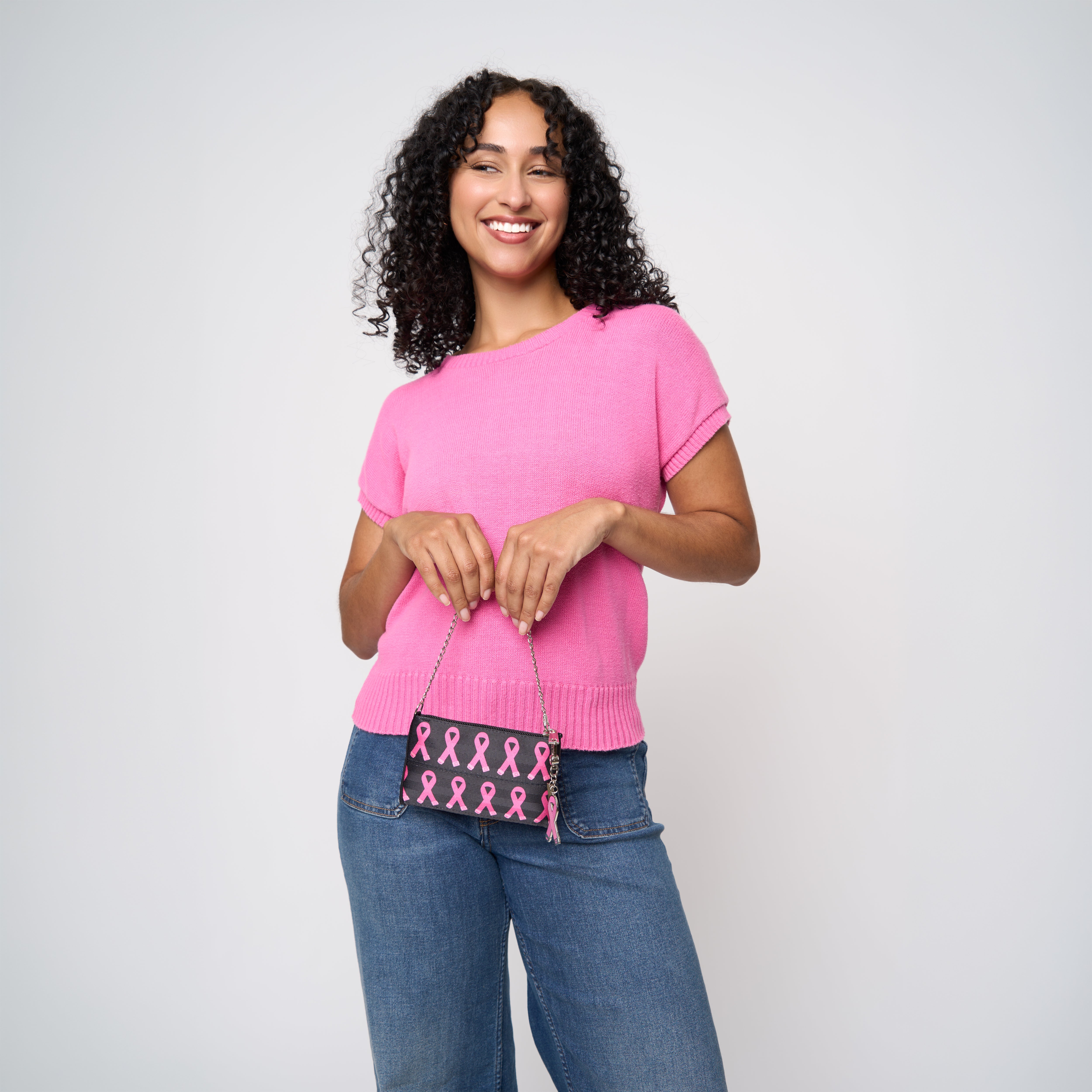 バッグ ecrin suede coin bag pink Coin Purse | Pink Ribbon | HARVEYS – Harveys